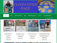 Tablet Screenshot of clivesgoldpage.com